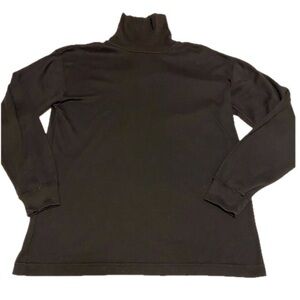 Metropolitan New York Women’s Large Solid Black Long Sleeve Turtleneck Shirt